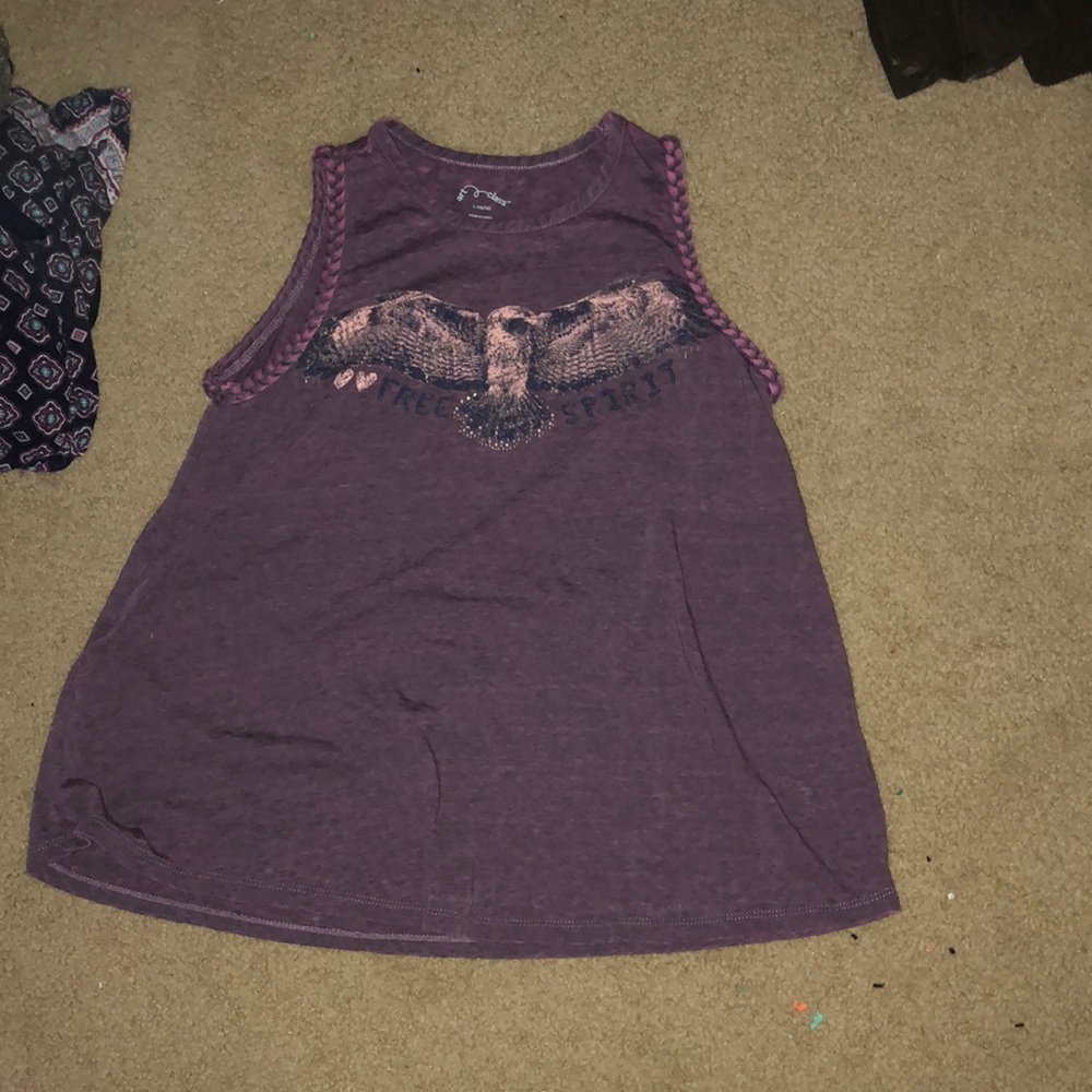 cute purple “free spirit” tank